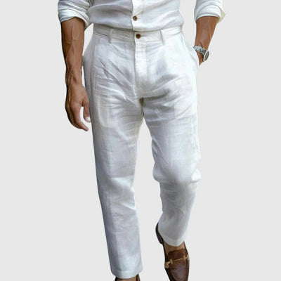 Saint - Tropez Pantalones de lino elegantes