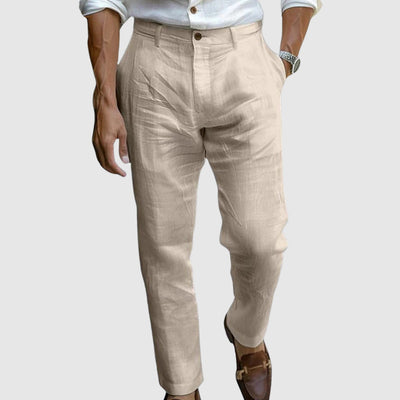 Saint - Tropez Pantalones de lino elegantes