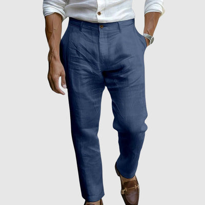 Saint - Tropez Pantalones de lino elegantes