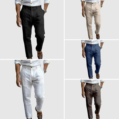 Saint - Tropez Pantalones de lino elegantes