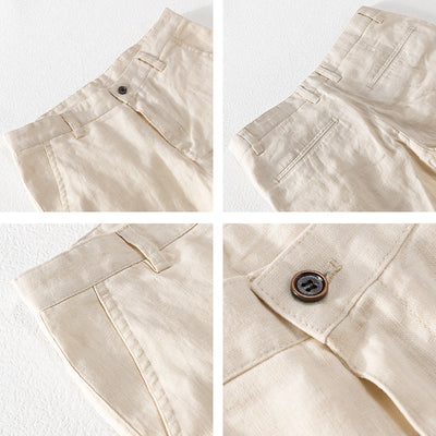 Pantalones de lino premium
