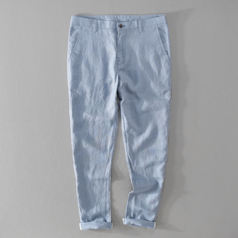 Pantalones de lino premium