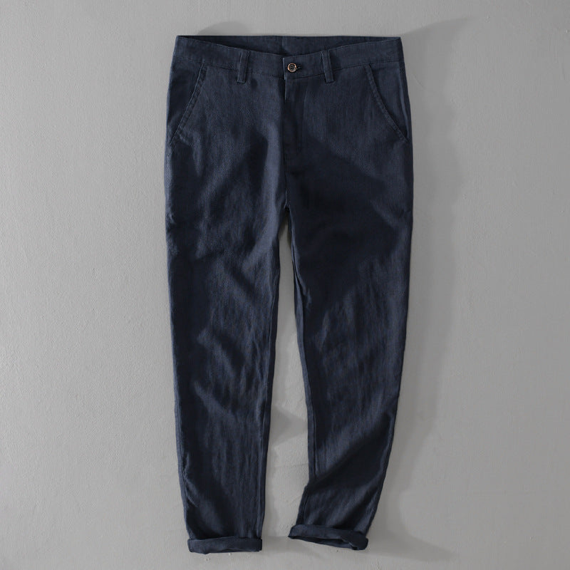 Pantalones de lino premium
