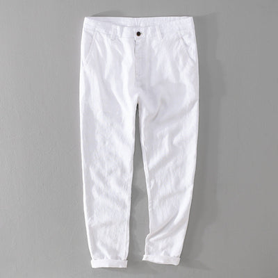 Pantalones de lino premium