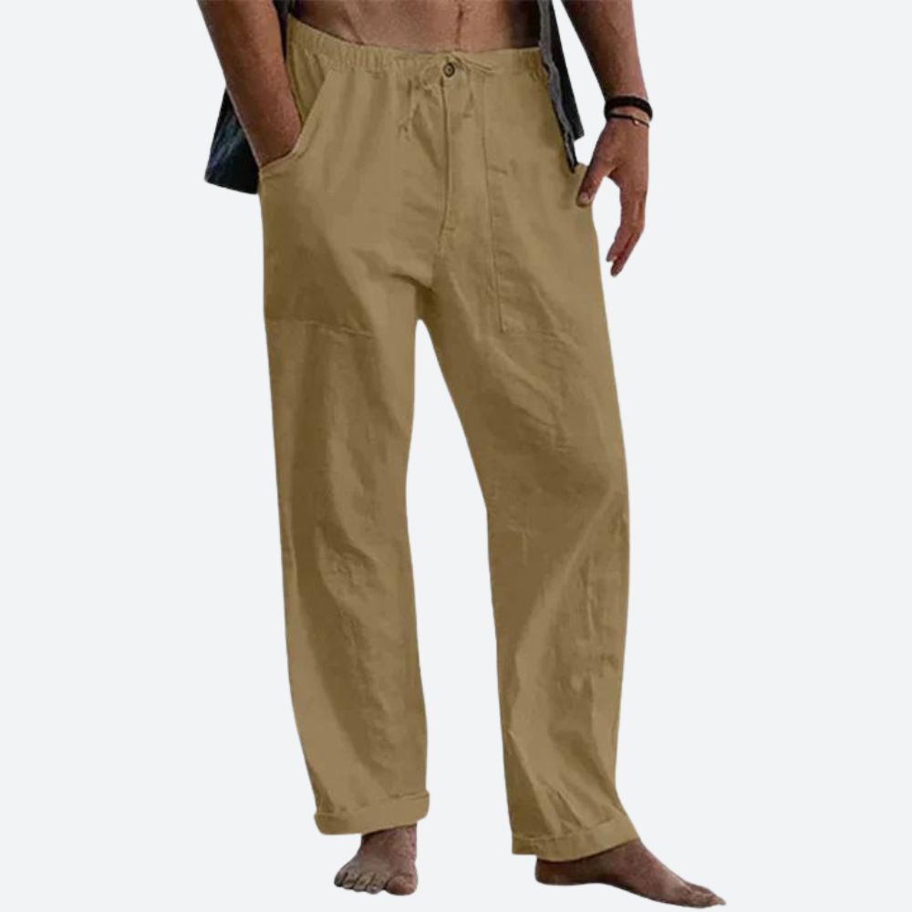 Pantalones de lino clásicos