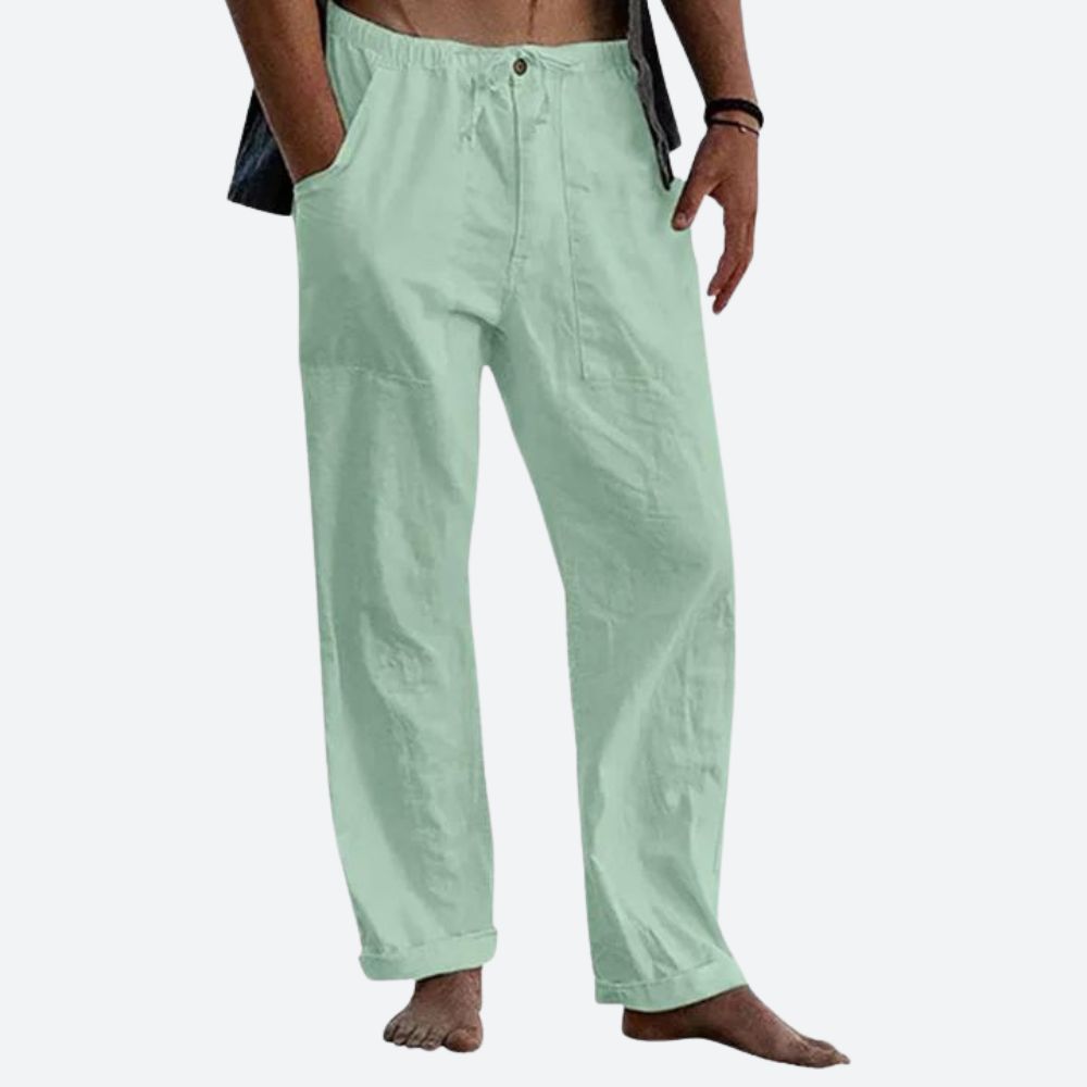 Pantalones de lino clásicos