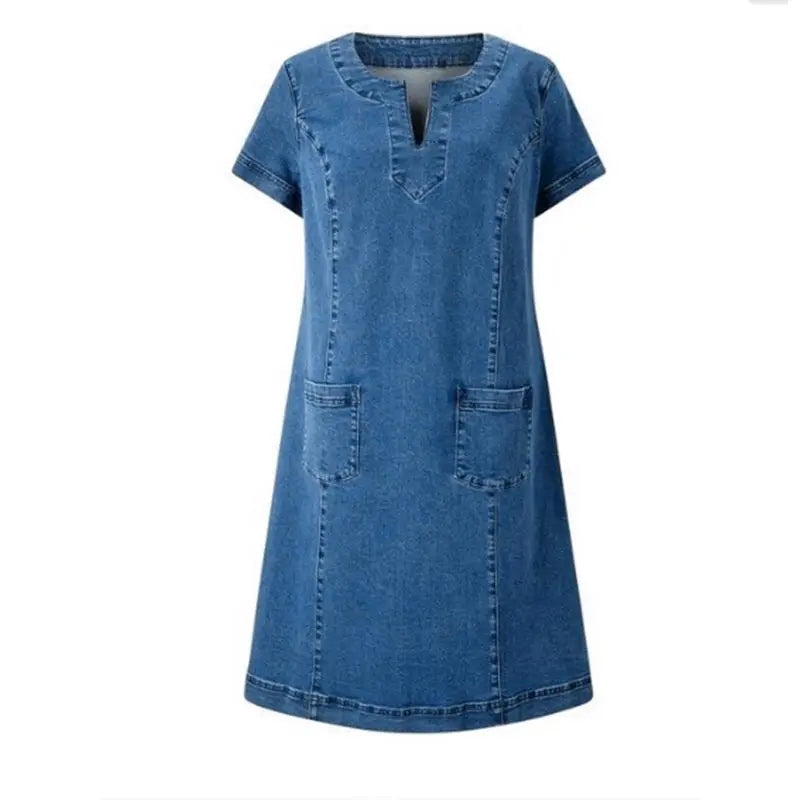 Lunara® | Vestido de Denim Suave