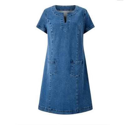 Lunara® | Vestido de Denim Suave