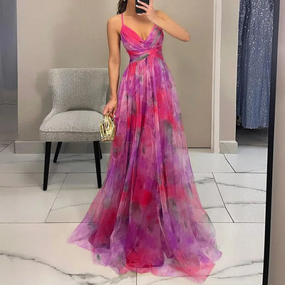 Giselle - Encantador Maxi-vestido con Estampado Floral