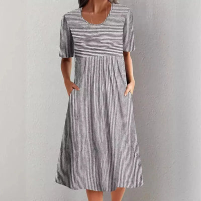 Lunara™ | Vestido de Verano a Rayas Casual