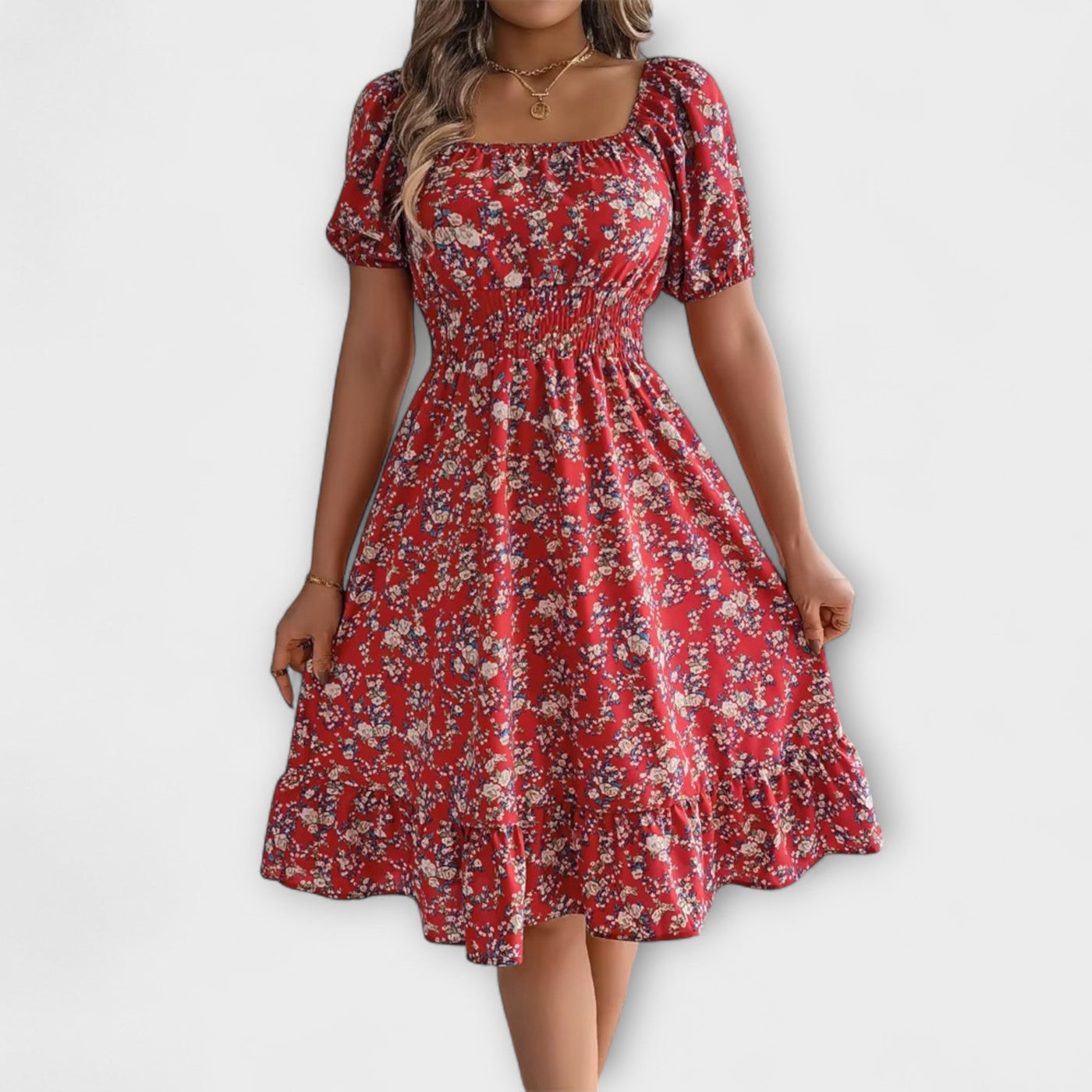 Nora – Vestido de flores veraniego