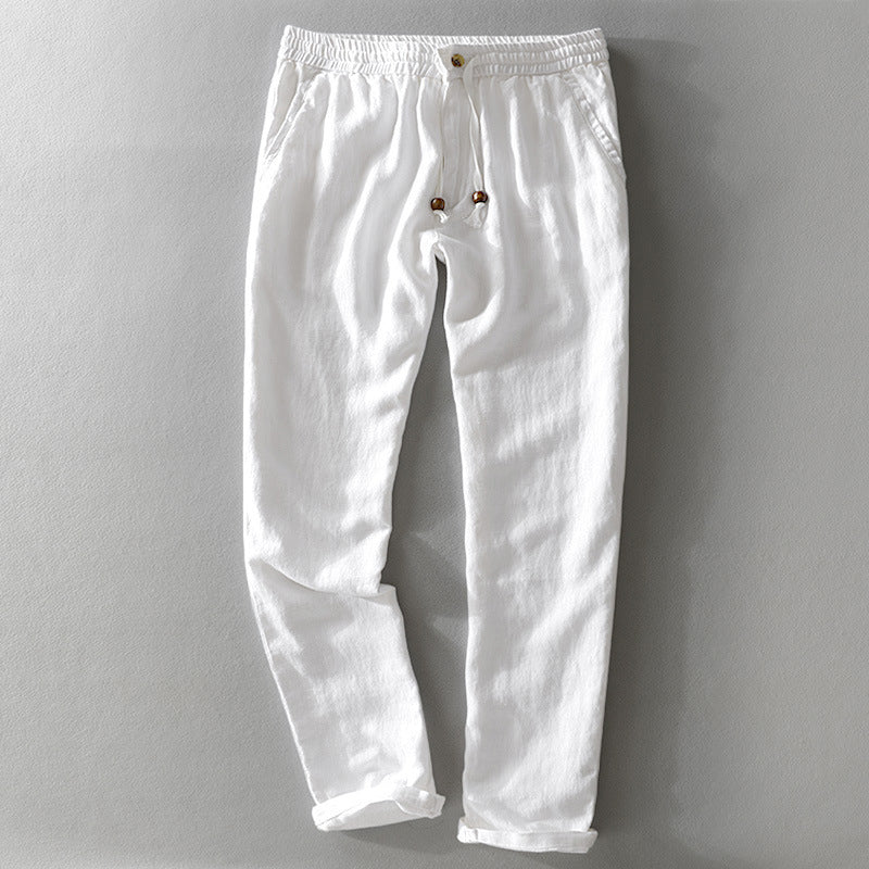 Pantalones de lino casuales Ibiza