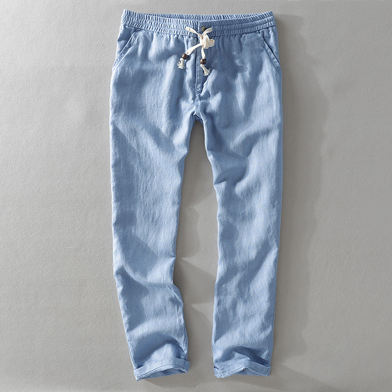Pantalones de lino casuales Ibiza