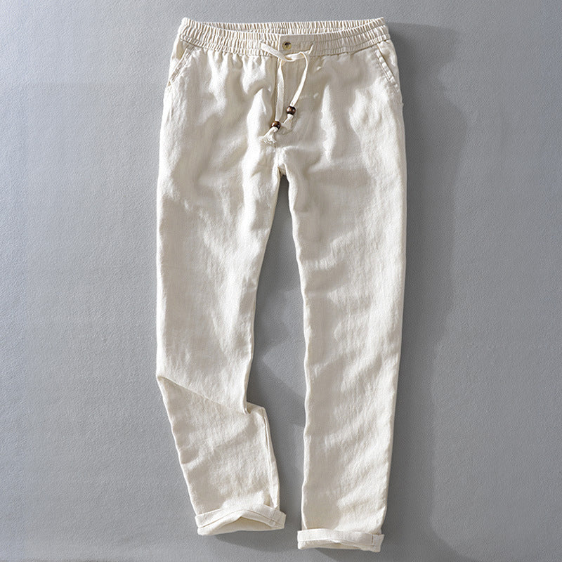 Pantalones de lino casuales Ibiza