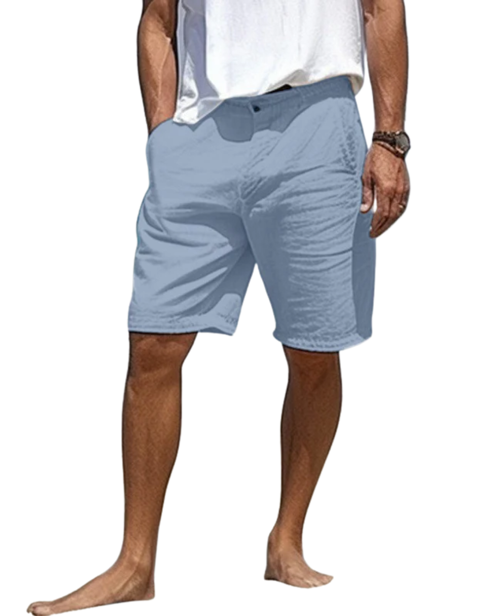 Pantalones cortos de lino elegantes