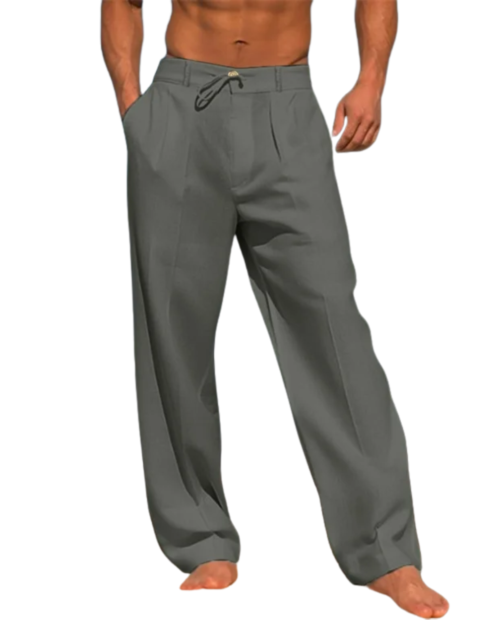 Pantalones elegantes de algodón