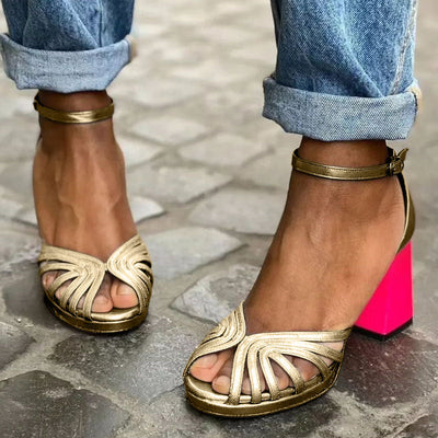 Soise™ | Sandalias clásicas con cinturilla al tobillo y punta abierta