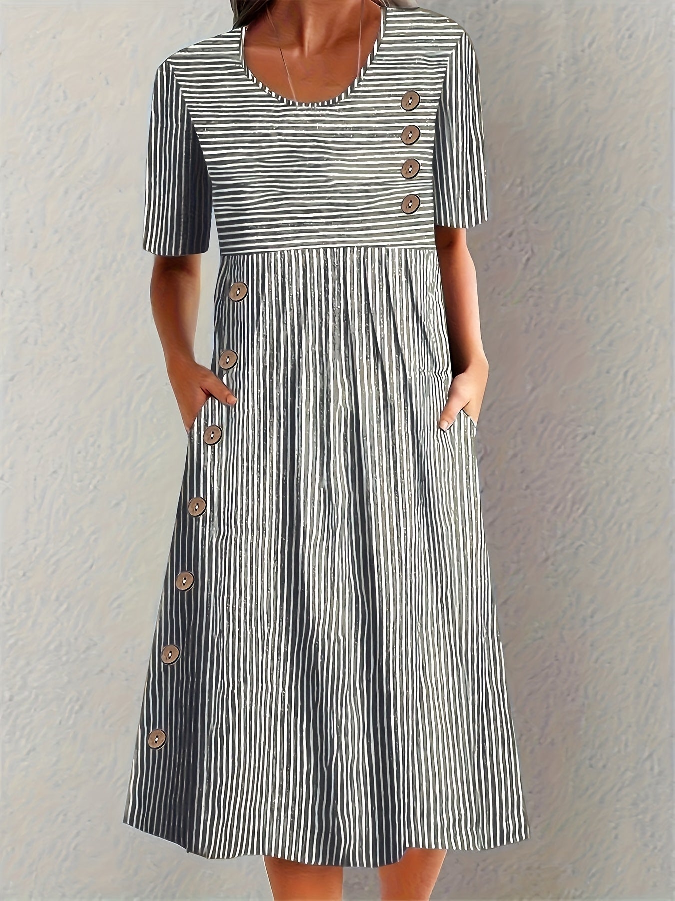 Lunara™ | Vestido de Verano a Rayas