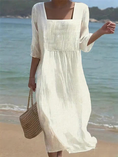 Lunelle – Vestido de lino informal