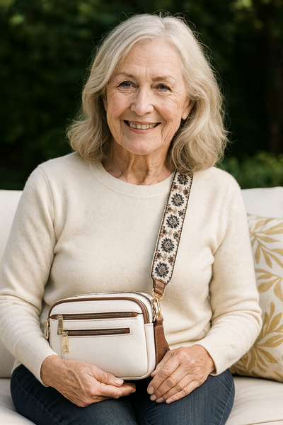 Camille | Elegante Bolso de Cuero con Bolsillos