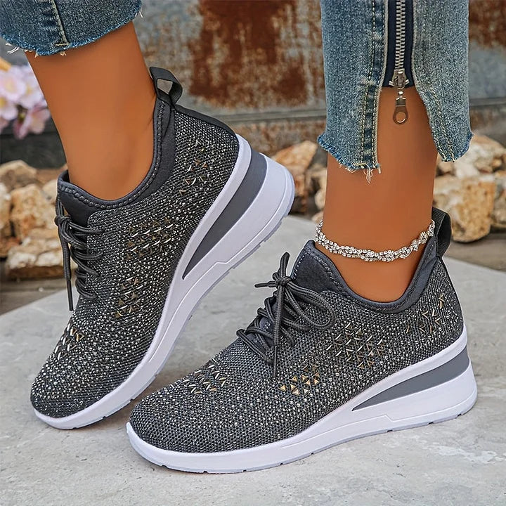 Giselle – Zapatillas ortopédicas con strass brillantes