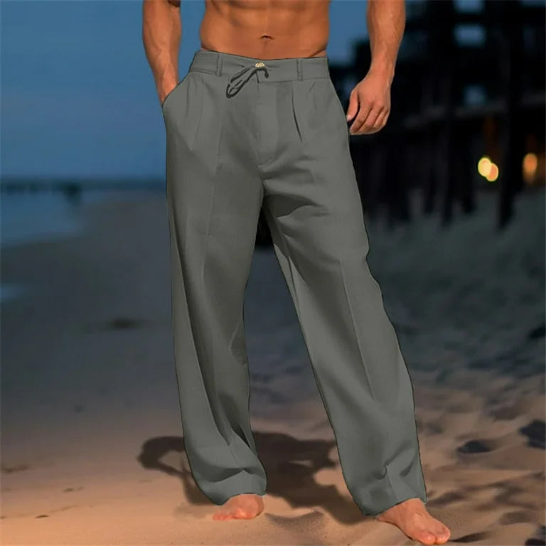 Jens™ | Pantalones de lino de un solo color