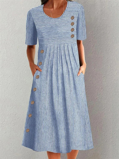 Lunara™ | Vestido de Verano a Rayas