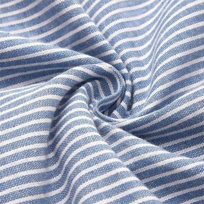 MIRONE – Vestido midi a rayas de algodón
