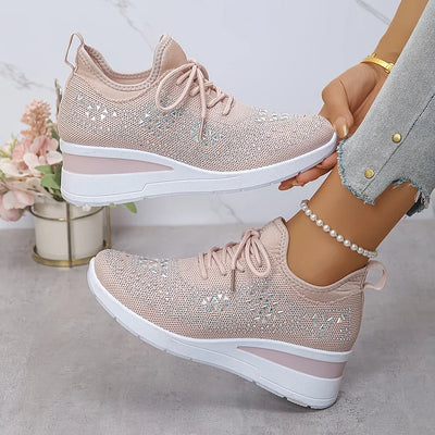 Giselle – Zapatillas ortopédicas con strass brillantes