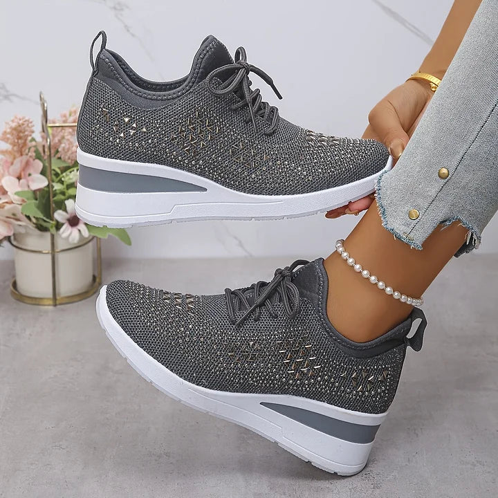 Giselle – Zapatillas ortopédicas con strass brillantes