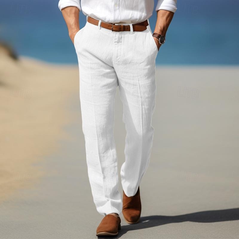 Pantalones de lino elegantes