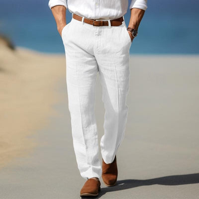 Pantalones de lino elegantes