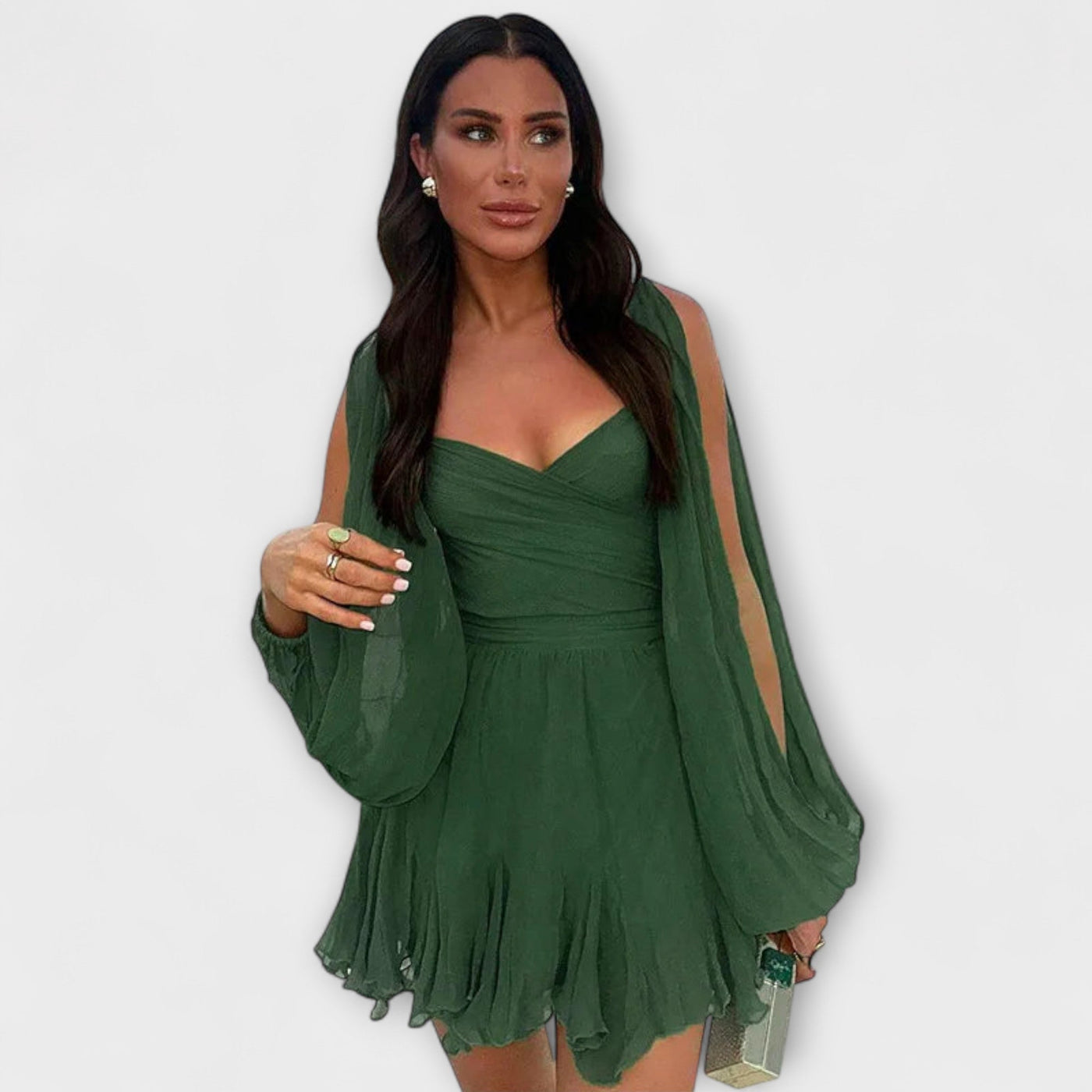 Dora – Vestido Minifalda con Escote en V
