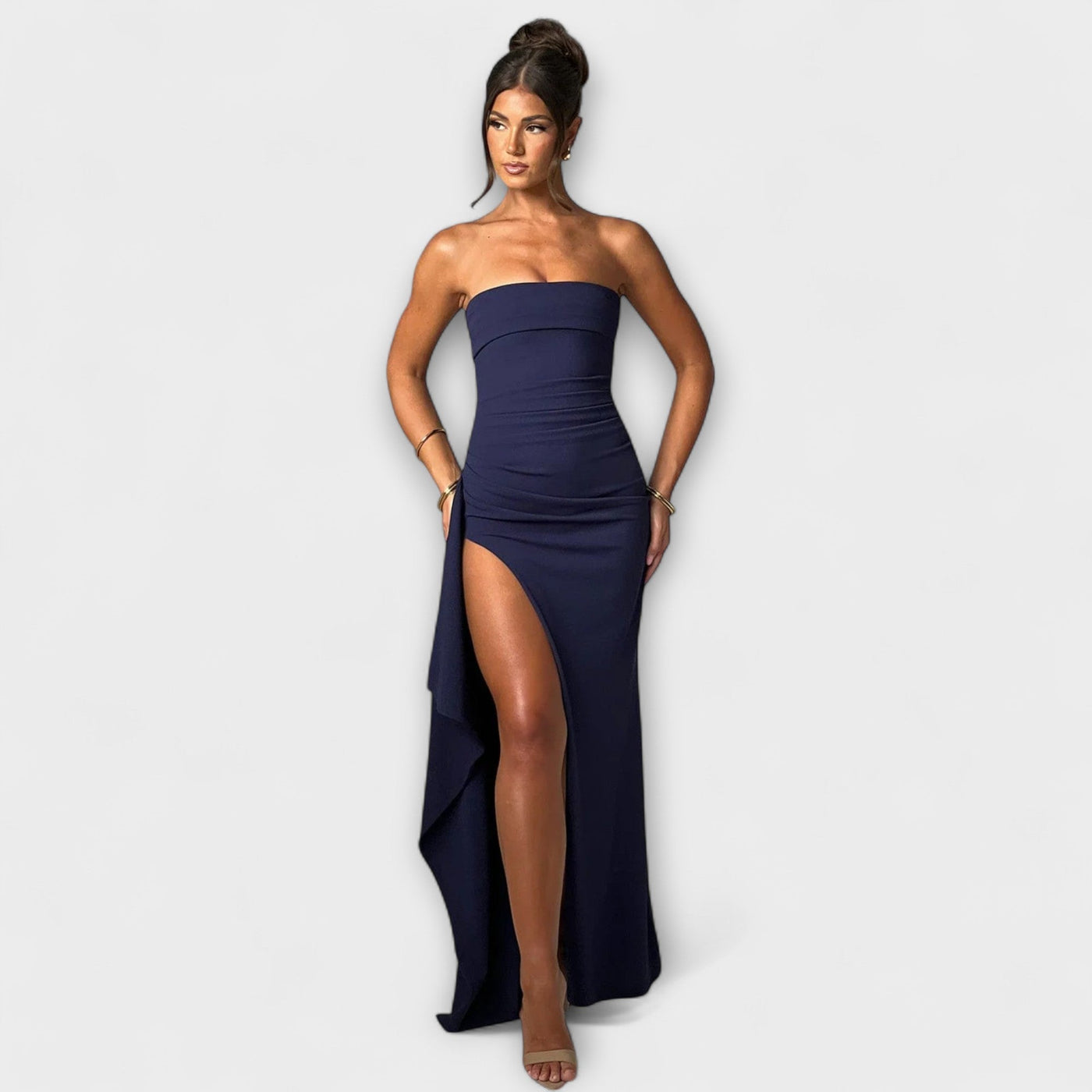 Emilia – Vestido Maxí Sin Hombros