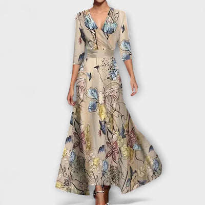 Vanessa – Vestido maxi con estampado floral