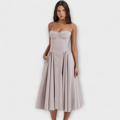 Gemma – Vestido de Corsé Sin Mangas