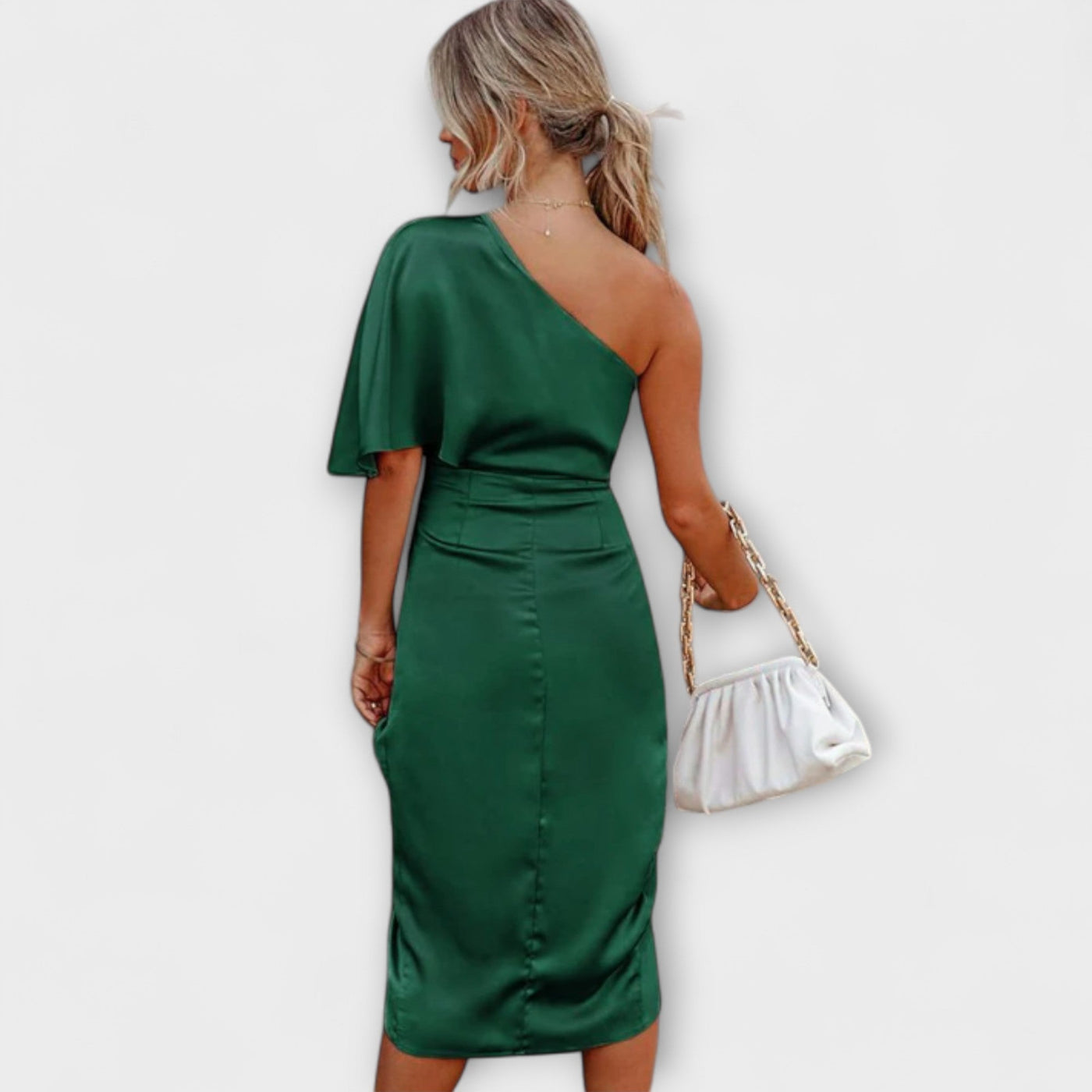 Debora – Vestido Asimétrico de Lujo