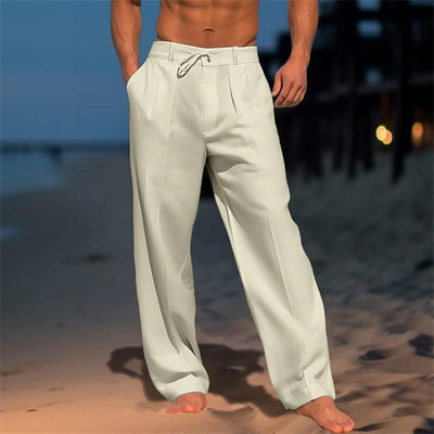 Jens™ | Pantalones de lino de un solo color