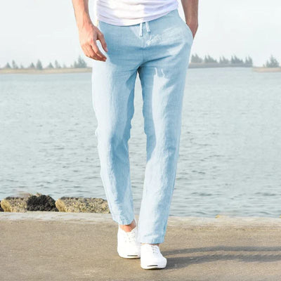 Pantalones de lino casuales