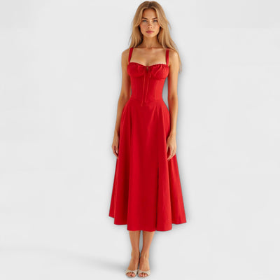 Sofia – Vestido Midi con Corsé