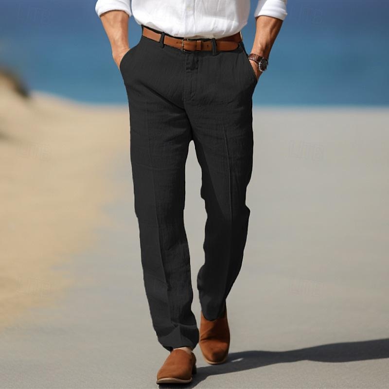 Pantalones de lino elegantes