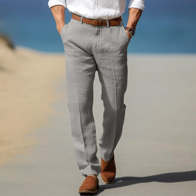 Pantalones de lino elegantes