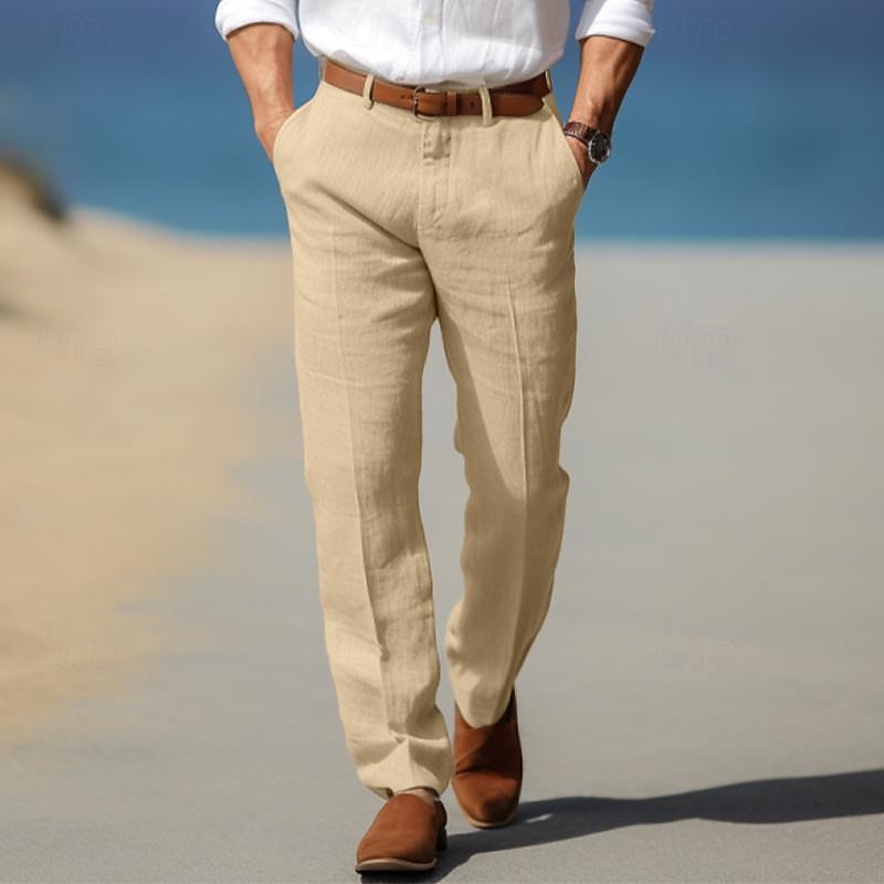Pantalones de lino elegantes