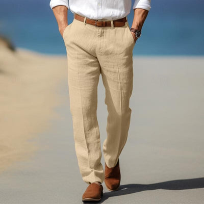 Pantalones de lino elegantes